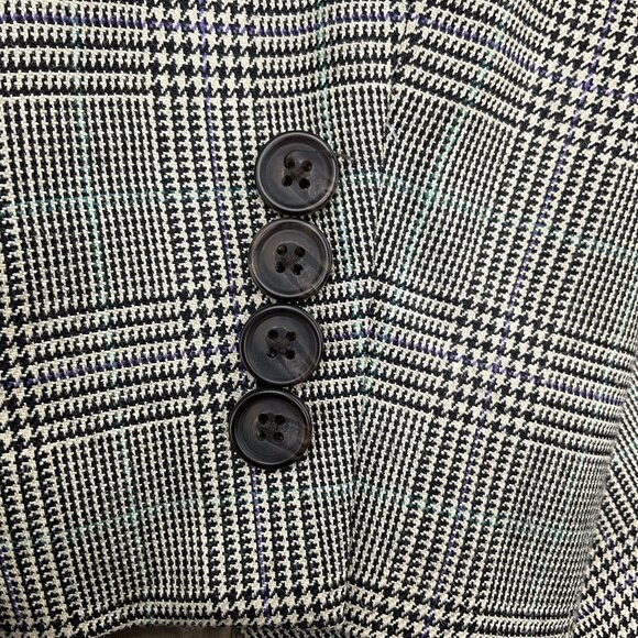 Lauren Ralph Lauren Blazer Men 40R Purple‎ Tan Prince Edward Plaid Silk Wool - Picture 5 of 14